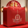 Saco de Embalagem para Colcha de Casamento, Saco Grande de Armazenamento para Colcha e Roupas de Casamento, Saco de Armazenamento Espessado, Saco de Embalagem Festivo Vermelho