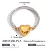 Anillo de Corazón Europeo y Americano Jiding Acero de Titanio Joyería que No se Desvanece Anillo de Diseño de Nicho Joyería de Acero Inoxidable Anillo Transfronterizo