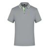 Camiseta de manga corta de malla de secado rápido, mono con solapa personalizada, camisa publicitaria cultural bordada con logotipo impreso al por mayor