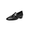 Mocassins Retro Slip-On 2026 Novo Estilo Moda Casual Sapatos de Couro Confortáveis com Fivela para Mulheres