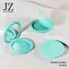Pedido Jinze: Estuche Compacto de Polvo Redondo con Espejo y Cierre, Estuche para Rubor, Materiales de Empaque de Tubo Vacío de Plástico