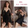 Robe de Dormir Luxuoso e Confortável Decotado com Bojos, Amarração Halter Borboleta, Costas Nuas, Conjunto Loungewear 5747