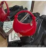 Bolso de Verano de Charol Portátil en Forma de Media Luna 2024 Nuevo Estilo Coreano Ins con Cadena Bolso Cruzado Bolso de Hombro para Viajes de Estilista