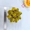 Fábrica 5 polegadas 4 polegadas Flor Estrela Metálica Autoadesiva Flor Estrela Metálica Decoração de Presente Decoração de Natal Guirlanda