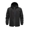 Chaqueta de Primavera y Otoño para Hombre, Top Versátil Transpirable Casual con Cuello Alto, Abrigo Holgado a Prueba de Viento para Exteriores, Ropa de Trabajo