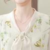 Ropa de Verano para Mamás de Mediana Edad 2026 Estilo Nuevo Blusas para Mujeres de Mediana Edad y Mayores Camisetas de Gasa de Manga Corta a la Moda