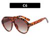 Gafas de Sol Estilo Celebridad de Internet Gafas de Sol con Forma de Sapo Protección Solar Gafas de Sol Simples Street Style Protección UV para Playa