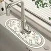 Alfombrilla Drenante de Barro Diatómico para Grifo de Cocina Alfombrilla Absorbente Limpiable Sin Lavar Resistente al Moho Secado Rápido Alfombrilla para Lavabo