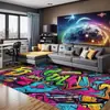 Alfombra de Cristal de Terciopelo Estilo Americano Transfronteriza de Amazon para Salas de Juegos, Alfombra Resistente a Manchas y al Desgaste, Alfombra Grande para Sofá de Sala de Estar