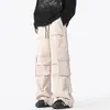 Pantalones de verano para hombre, pantalones cargo de pierna recta de color liso, pantalones deportivos casuales para hombre, pants unisex