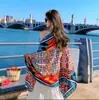 Lago Salgado Chaka Grande Noroeste Turismo Estilo Étnico Lenço Lenço Feminino Novo Verão Litoral Praia Xale Protetor Solar Fino