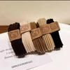 Cuerda simple y linda con forma de cabeza de oso, banda de goma elástica alta para el cabello femenino, nueva banda para el cabello, tocado, cubierta de cuero, accesorios para el cabello, cuerda para el cabello