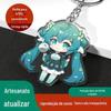 Chaveiro de acrílico com gota de cola dupla face personalizado desenho animado anime estrela periférico faça você mesmo pingente chaveiro personalizado