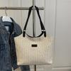 Bolso de Mano Retro Tejido Bolso Tote 2025 Gran Capacidad Bolso de Paja Moda Europea y Americana Nuevo Trendy Casual Bolso de Hombro