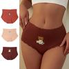 Venta al por mayor transfronteriza ropa interior para dama sin costuras de cintura media con entrepierna de algodón para mayor comodidad, calzones con estampado de dibujos animados para mujer