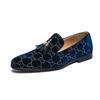 Zapatos Casuales de Cuero con Punta Fina Británicos Zapatos para Hombre con Borla de Corduroy para Aumentar la Altura Primavera y Otoño Retro Loafers Perezosos de Un Solo Paso para Hombre
