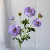 Peonía Artificial con 6 Cabezas, Flores de Peonía Falsas para Boda, Hogar, Decoración de Escena de Hotel, Flores Artificiales al por Mayor Transfronterizo