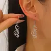 Festival de Música Transfronterizo Europeo y Americano de Amazon Regalo Moda Creativo Nota Musical Personalidad Elegante Pendientes de Acero Inoxidable para Mujer