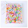 Ventas Directas de Fábrica Serie Color Macaron Poliéster Bola de Felpa de Alta Elasticidad Adornos para Ropa Accesorios DIY Bola de Estambre al por Mayor