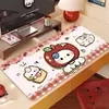 Alfombrilla de ratón de oficina de dibujos animados Hello Kitty, Alfombrilla de escritorio extragrande, Resistente a las manchas, Fácil de limpiar, Mantel de tierra de diatomeas absorbente de agua