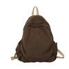 Mochila escolar para mujer, estilo retro Mori, de lona, estilo Harajuku japonés, para estudiantes de secundaria, sencilla y combinable.