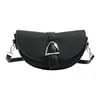 Bolsa de selim de textura de alta qualidade, nicho, tendência, para mulheres, 2026, nova, elegante, casual, de axila, de ombro único, transversal