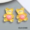 Funda para teléfono de gel crema de animal de cristal translúcido de dibujos animados material diy hecho a mano accesorios para el cabello accesorios de resina