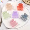 Qi Yue Nova Cor de Gelatina Presilha de Garra de Quatro Pontas Exquisita Presilha de Cabelo com Toque de Alto Padrão Rabo de Cavalo Coque Presilha Tubarão Acessórios de Cabelo Feminino Atacado
