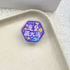 Portanotas adhesivas de PP inspirador con derechos de autor, alto atractivo estético, linda solución de almacenamiento para estudiantes para exámenes, clip de doble cara con forma de diamante de acrílico