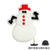 Serie Navideña Transfronteriza Insignias de Dibujos Animados de PVC Muñeco de Nieve Elk DIY Accesorios para Ropa Broche de Papá Noel