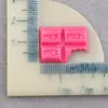 Accesorios de resina: chocolate mordible, decoraciones de chocolate cuadradas simuladas, pegatinas para funda de teléfono de pegamento de crema DIY