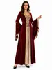 Vestido Vintage de Terciopelo Dorado con Cordones y Mangas Largas de Encaje, Corte Medieval Europeo y Americano, Disfraz para Escenario, Fiesta, Performance