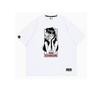 Camiseta feminina estampada estilo europeu casual manga curta