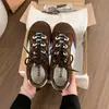 Zapatos de Lona con Cordones Suela Gruesa Estilo Coreano 2026 Combinación Otoñal con Faldas Calzado de Entrenamiento Casual Alemán Estrella de Cinco Puntas para Mujer Tacón Oculto Tela