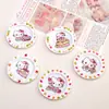Accesorios de Resina DIY de Dibujos Animados Joyería Plato de Flores Pegamento de Crema Pasador Funda de Teléfono Móvil Hebilla de Zapato Llavero Colgante con