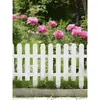 Barreira de cerca de plástico branca jardim pátio varanda estilo pastoral pequena horta decoração cerca creche exterior