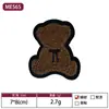 Etiqueta de Tecido Cabeça de Urso Fofa Mais Vendida Transfronteiriça Patch para Acessórios de Roupa Feitos à Mão DIY Patch Bordado Cartoon Patch com Furo