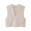 Zr Comercio Exterior Transfronterizo Ropa de Mujer Europea y Americana al por Mayor Estilo Vacacional Camiseta sin Mangas + Falda Midi Estilo Campestre Sencillo 3D