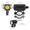 Novo Produto Refletor LED para Motocicleta, Refletor LED para Motocicleta de Veículo Elétrico com Lente de Duas Cores, Modificação de Farol Luz LED para Carro