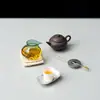 Copo da justiça de vidro borossilicato alto resistente ao calor com design bicolor, infusor de chá criativo em formato de pássaro para uso doméstico