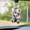 Mochila de Carro Decoração Transfronteiriça Acessórios Gato Interno Acrílico Fofo Novo Plano Desenho Animado África