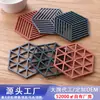 Aumat posavasos geométrico creativo forma de panal alfombrilla aislante alfombrilla para olla mantel individual posavasos alfombrilla de mesa círculo alfombrilla suave