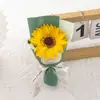 Dia dos Namorados Novo Mini Buquê Girassol Cravo Rosa Flor de Sabão Presente Acompanhante