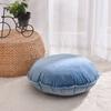 Funda de Almohada de Terciopelo de Color Sólido Nórdico Terciopelo Coche Sofá Cama Cojín Almohada de Cintura Lindo Ins Almohada Redonda