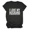 AMO A MI ESPOSO PERO Amazon wish sitio independiente playera casual simple de mujer cuello redondo manga corta