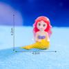 Paisaje marino micro creativo lindo sirena acuario marino paisaje decoración diy accesorios mini adornos pequeños
