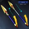 Modelo de arma King, gran motor giratorio telescópico, corazón, colgante de arma de metal completo, juguete de metal para niños