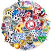 50 Calcomanías de Fútbol Inglés Transfronterizas Nuevas Calcomanías de Fútbol para Niños Copa Mundial Europea Club de Fans