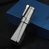 Encendedor de chorro de rueda de amolar vintage transfronterizo con ventana de gas visible, encendedor de cigarrillos de moxibustión con llama ajustable