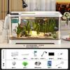 Kuo Ting Novo Tanque de Pressão Negativa Aquário Paisagem para Desktop Aquário para Sala de Estar Peixe Pavão Peixe Dourado Tanque Filtro